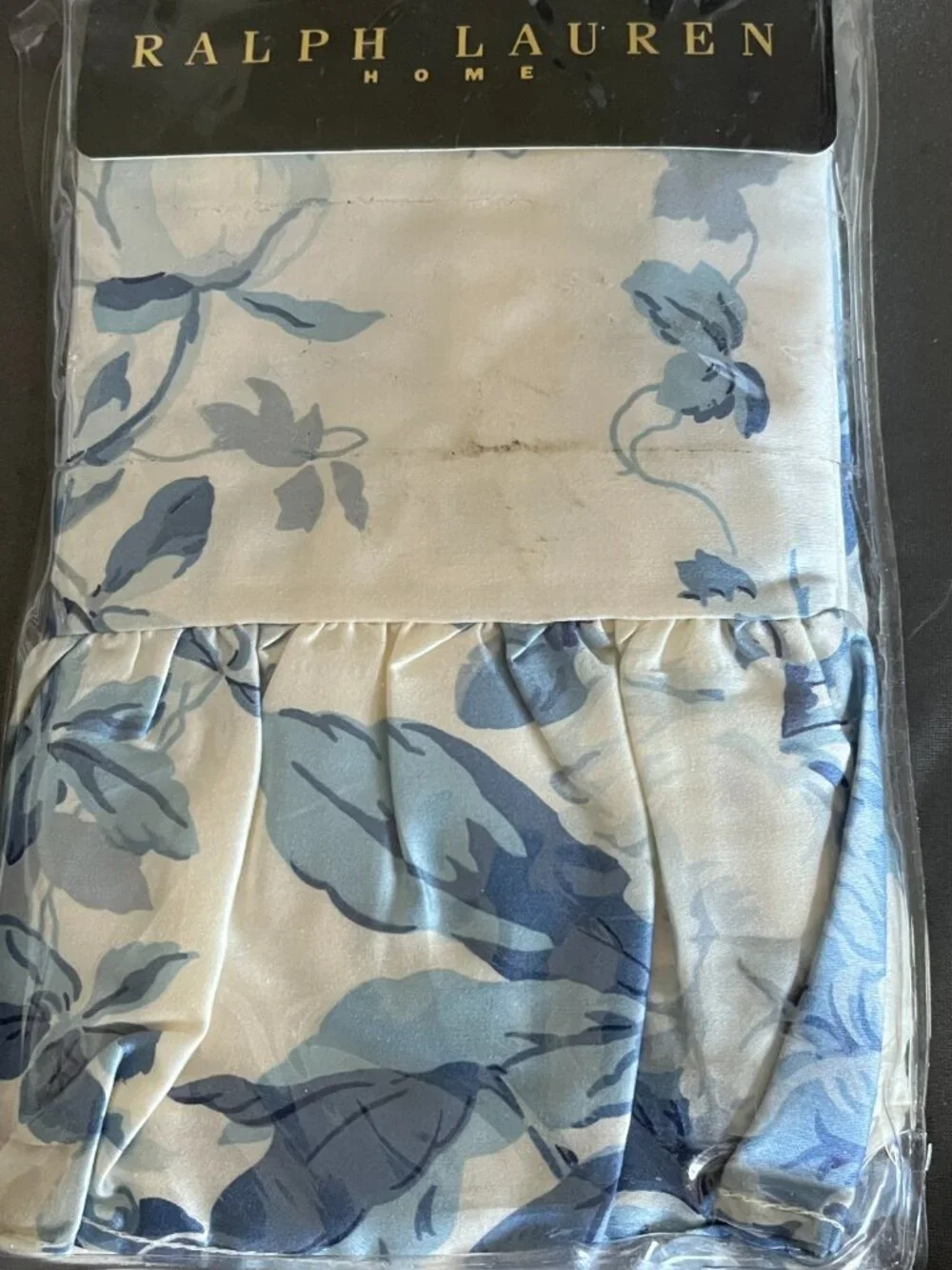 Ralph Lauren Elsa Floral pillowcase set blue white cotton sateen